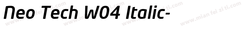 Neo Tech W04 Italic字体转换